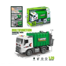 Спецтехніка JS 175 (48/2) “Сміттєвоз“, масштаб 1:20, інерція, підсвічування, звуки, гумові колеса, рухомі елементи, в коробці