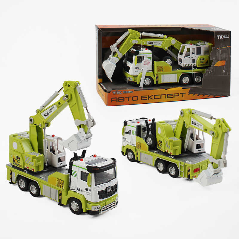 Спецтехніка TK-42800 (36) “Авто Експерт“, металопластик, 1:40, звук, світло, інерція, рухомі елементи, в коробці
