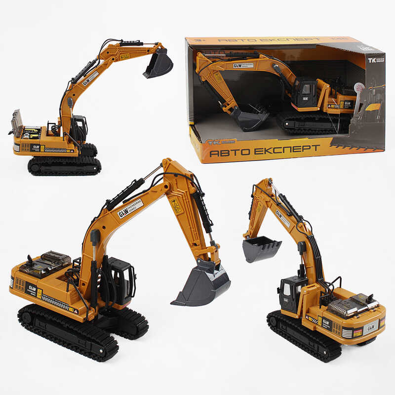 Спецтехніка TK-51508 (36) “Авто Експерт“, металопластик, 1:40, звук, світло, обертання платформи на 360°, гусеничний хід, рухомі елементи, в коробці