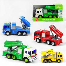 Спецтехніка WY 352 ABCD (24) 4 види, “Дезінфектор”, звук, підсвічування, парогенератор, гумові колеса, інерція, масштаб 1:16, в коробці, МІКС ВИДІВ