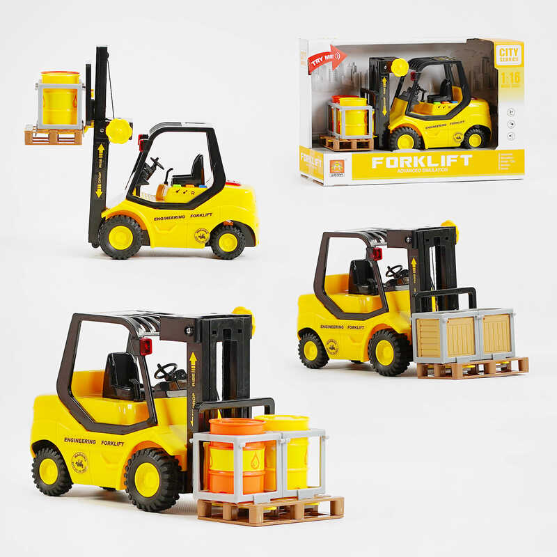 Спецтехніка WY 691 A / 92A (24) “Навантажувач“, 2 види, підсвічування, звуки, в коробці