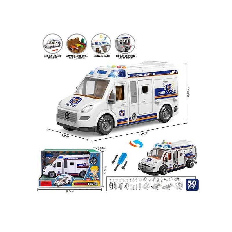 Спецтехніка YW 8088 A (24/2) “Поліція“, звуки, підсвічування, інерція, конструктор, викрутка, в коробці Спецтехніка YW 8088 A (24/2) “Поліція“, звуки, підсвічування, інерція, конструктор, викрутка, в коробці