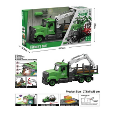 Спецтехніка YW 9073 B (24/2) вантажівка, звуки, підсвічування, інерція, конструктор, викрутка, в коробці