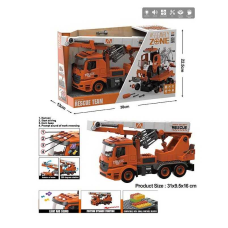 Спецтехніка YW 9092 A (24/2) будівельна машина, звук, світло, механічне обертання платформи по колу, висувна стріла, інерція рухомі деталі, викрутка, 2 насадки, в коробці