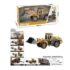 Спецтехніка YW 9102 E (24/2) бульдозер, звуки, підсвічування, інерція, конструктор, викрутка, рухомі деталі, в коробці