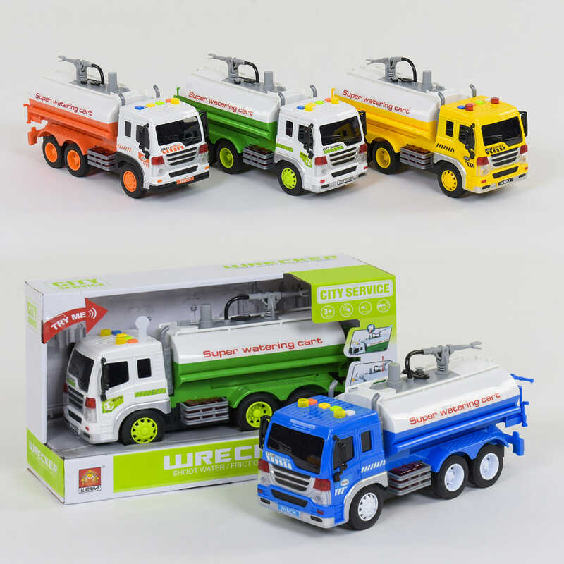 Спецтехніка з водяною помпою WY 331 A / WY 331 В / WY 331 С (24) 4 кольори, світло, звук, інерція, в коробці, ВИДАЄТЬСЯ ТІЛЬКИ МІКС ВИДІВ