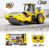 Спецтехніка на радіокеруванні 2136 (24/2) “Дорожній каток”, гумові колеса, акум. 3.7V, пульт 2.4Ghz, USB-кабель, в коробці