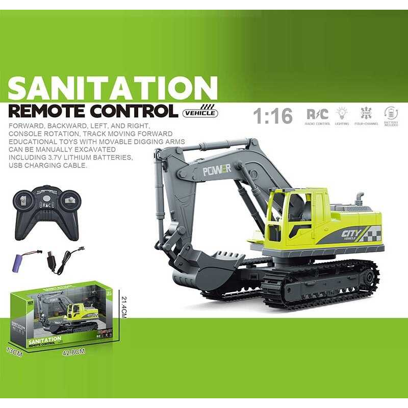 Спецтехніка на радіокеруванні YJ 117-9 (24) акумулятор 3.7. V, USB кабель, пульт керування, масштаб 1:14, в коробці