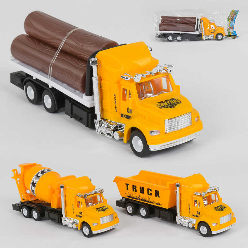 Спецтехніка 662-1 (168/2) 3 види, інерція, 1шт в пакеті