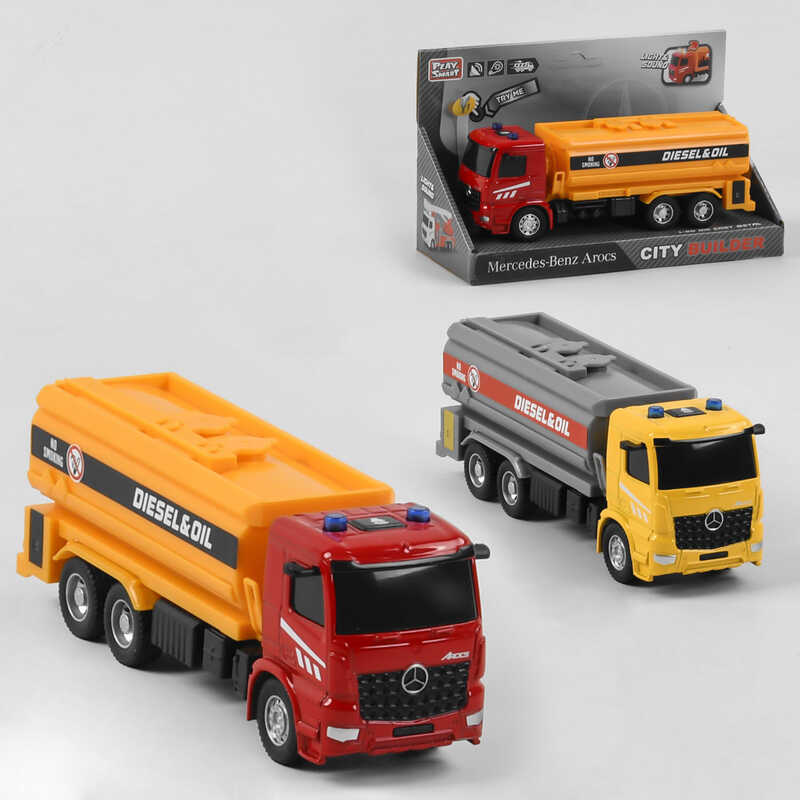 Спецтехніка 6719 (48/2) “Play Smart“ 2 кольори, металопластик, на батарейках, інерція, світло, звук, в коробці