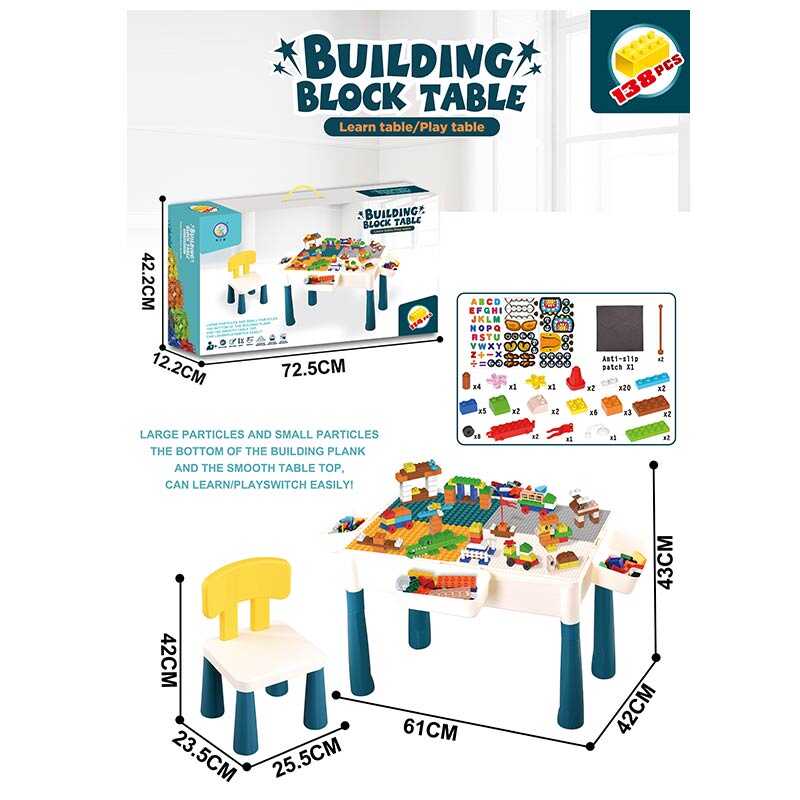 Столик з конструктором 6787-103 AB (6) 114 деталей, стіл, стілець, 4 кошики, в коробці Столик з конструктором 6787-103 AB (6) 114 деталей, стіл, стілець, 4 кошики, в коробці