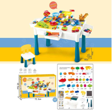 Столик з конструктором 6787-121 (6) 260 деталей, стіл, стілець, 3 кошики, в коробці