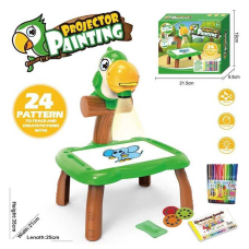 Столик з проєктором 321 (64) “Папуга”, звук, підсвічування, 3 диски, 12 маркерів, альбом для малювання, в коробці