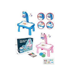 Столик з проєктором RFY 222-1 (48/2) 2 кольори, на батарейках, музика, 3 диски, фломастери, в коробці