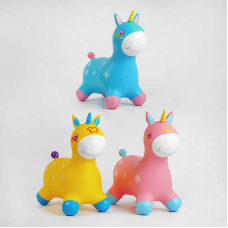 Стрибун гумовий C 54927 (20) 3 кольори, висота 52 см, вага 1300 грамів, у пакеті, ВИДАЄТЬСЯ ТІЛЬКИ МІКС ВИДІВ