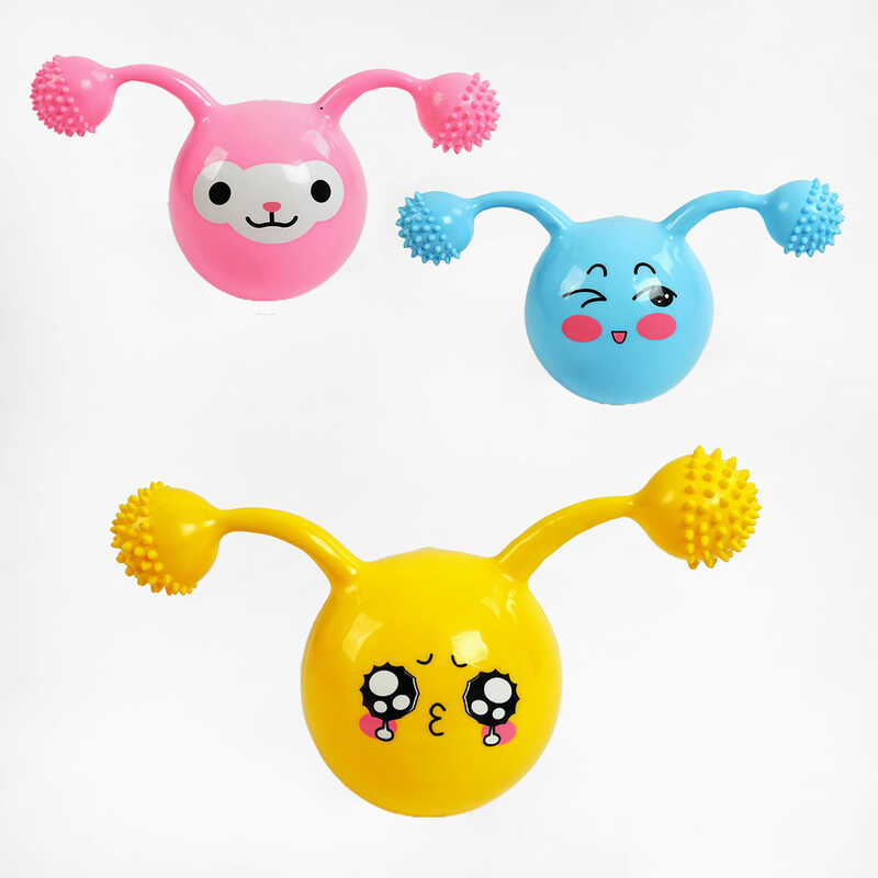 Стрибун гумовий C 60277 (120) 3 види, “Смайлик”, ВИДАЄТЬСЯ МІКС ВИДІВ