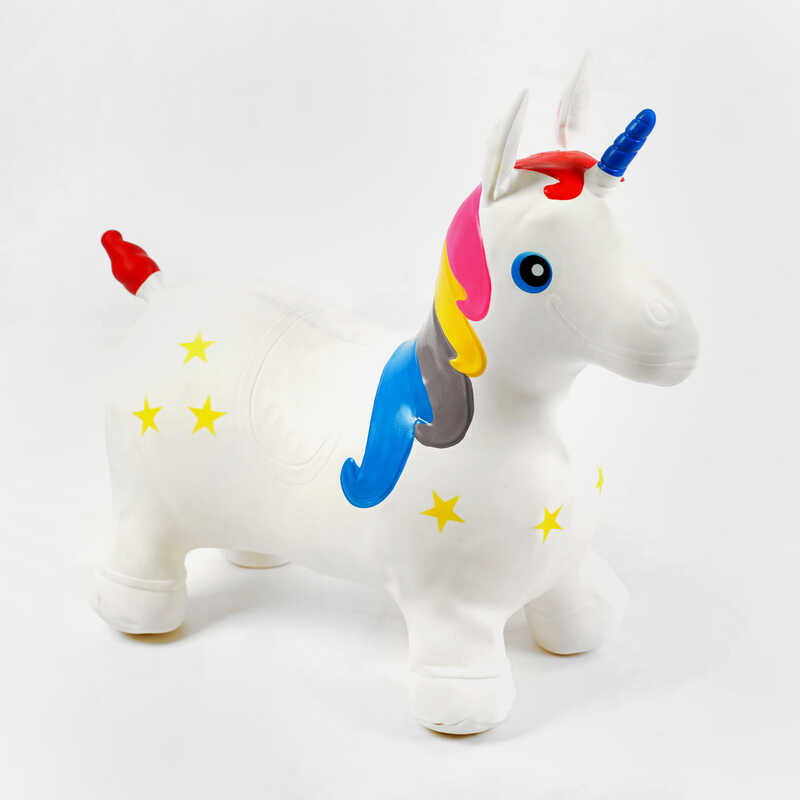 Стрибун гумовий M 02527 (30) “Єдиноріг“, вага 1300 грамів, у пакеті