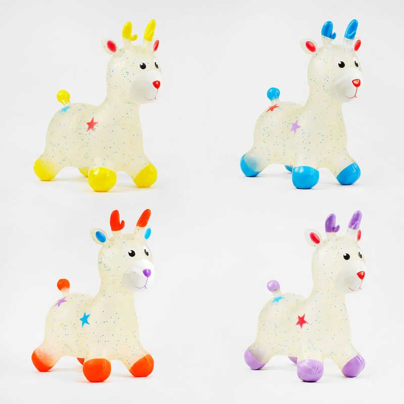 Стрибун гумовий С 59401 (30) 4 види, “Олень“, ВИДАЄТЬСЯ ТІЛЬКИ МІКС ВИДІВ