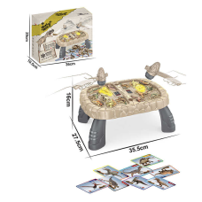 Стукалка 3691 (10) підсвічування, мелодії, звуки, фрази, 6 мов, 3 варіанти гри, регулювання гучності, столик, картки, в коробці