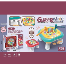 Стукалка 8636 (24) 2 кольори, на батарейках, мелодії, підсвічування, в коробці