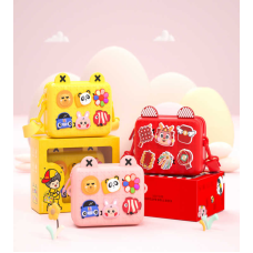 Сумочка C 69174 (60) 3 кольори, розмір - 18х6.5х13.5 см, гумова, ремінець, застібка, прикраси,  в коробці, ВИДАЄТЬСЯ ТІЛЬКИ МІКС ВИДІВ