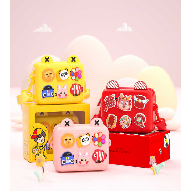 Сумочка C 69174 (60) 3 кольори, розмір - 18х6.5х13.5 см, гумова, ремінець, застібка, прикраси,  в коробці, ВИДАЄТЬСЯ ТІЛЬКИ МІКС ВИДІВ