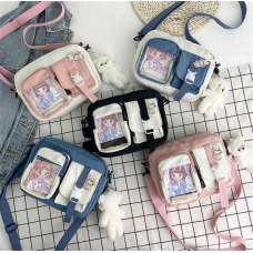 Сумочка C 69884 (300) 2 відділи, 2 зовнішні кишені, в пакеті, ВИДАЄТЬСЯ ТІЛЬКИ МІКС ВИДІВ