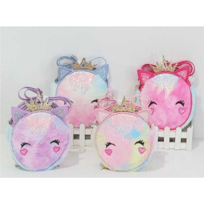 Сумочка С 59993 (200) 4 види, “Кошеня”, блискітки, вишивка, ВИДАЄТЬСЯ ТІЛЬКИ МІКС ВИДІВ