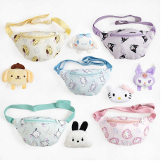 Сумочка-бананка C 68147 (600) одне відділення, м’який значок, в пакеті, ВИДАЄТЬСЯ ТІЛЬКИ МІКС ВИДІВ