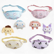 Сумочка-бананка C 68148 (600) одне відділення, м’який значок, в пакеті, ВИДАЄТЬСЯ ТІЛЬКИ МІКС ВИДІВ