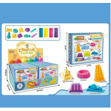 Тісто для ліплення 5831 C (10) ЦІНА ЗА 12 ШТУК В БЛОЦІ,  4 кольори тіста, форми, приладдя