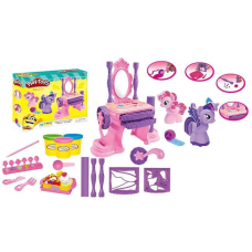 Тісто для ліплення 666-21 (48) 3 кольори тіста, молди, наліпки, екструдер, в коробці