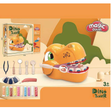 Тісто для ліплення 8635 (24/2) “Стоматолог”, бормашина на батарейках, стоматологічні інструменти, пластилін, в коробці