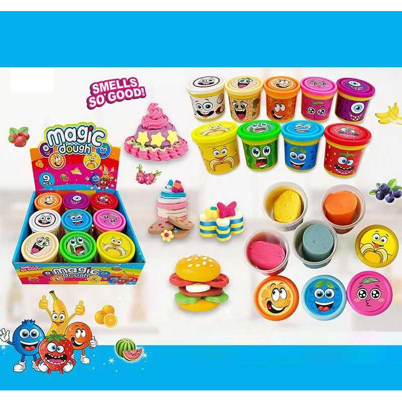 Тісто для ліплення 8648 (16) 9 кольорів, ЦІНА ЗА 9 ШТУК В БЛОЦІ