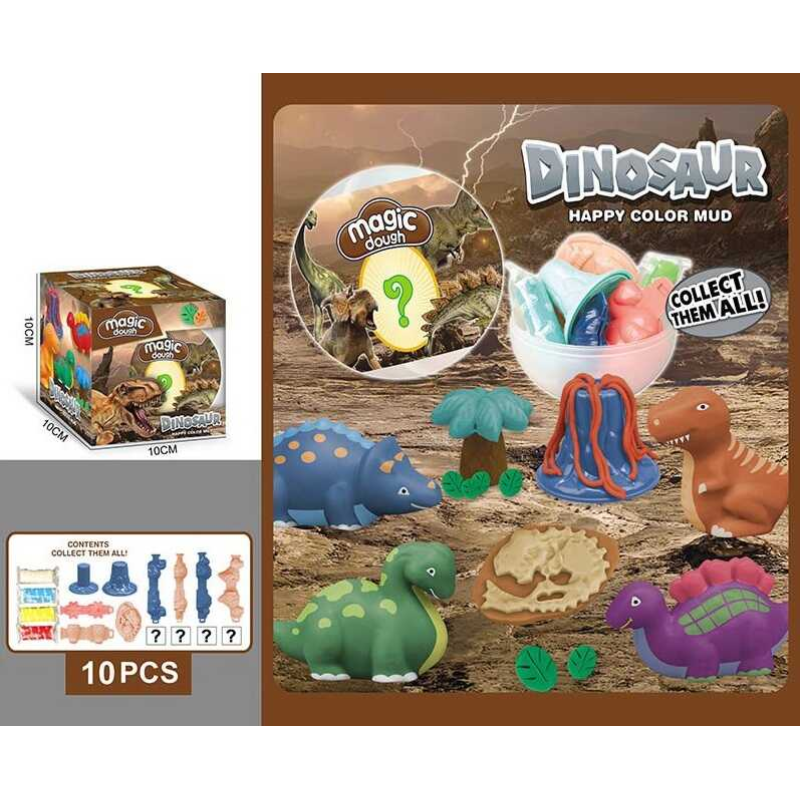 Тісто для ліплення 8660 (144/2) 4 кольори тіста, форми, в коробці