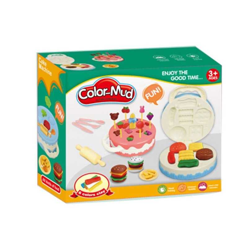 Тісто для ліплення 8817 (72/2) 7 пакетиків із тістом, форми, інструменти, посуд, в коробці