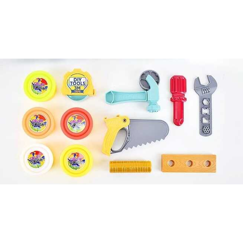 Тісто для ліплення QL-E 877 (48/2) 8 будівельних аксесуарів, 5 кольорів, У ПАКЕТІ