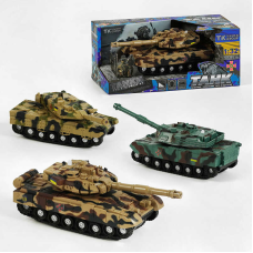 Танк 33574 (48) “TK Group“, 3 види, звук, підсвічування, колісний хід, інерція, башта обертається, рухоме дуло, в коробці, ВИДАЄТЬСЯ ТІЛЬКИ МІКС ВИДІВ