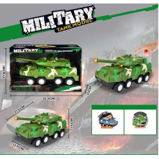 Танк 383-25 A1 (24/2) інерція, звук, підсвічування, рухливе дуло, в коробці