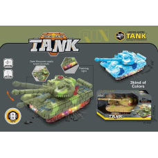Танк 62911 (72) підсвічування, звуки, колеса вільного ходу, на батарейках, в коробці