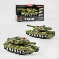 Танк 666-77 P (60) інерція, звук, підсвічування, рухоме дуло, в коробці