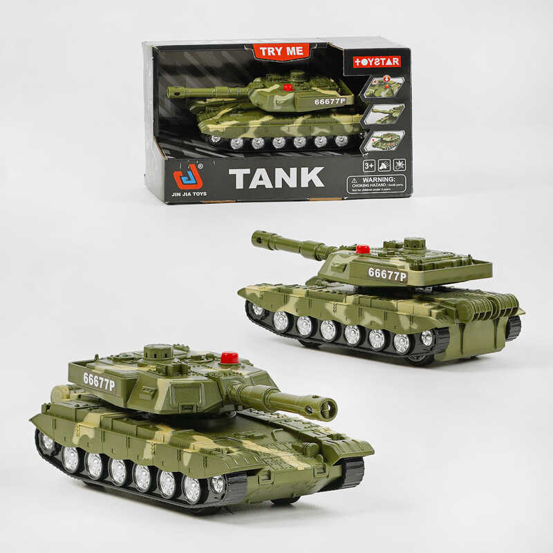 Танк 666-77 P (60) інерція, звук, підсвічування, рухоме дуло, в коробці Танк 666-77 P (60) інерція, звук, підсвічування, рухоме дуло, в коробці