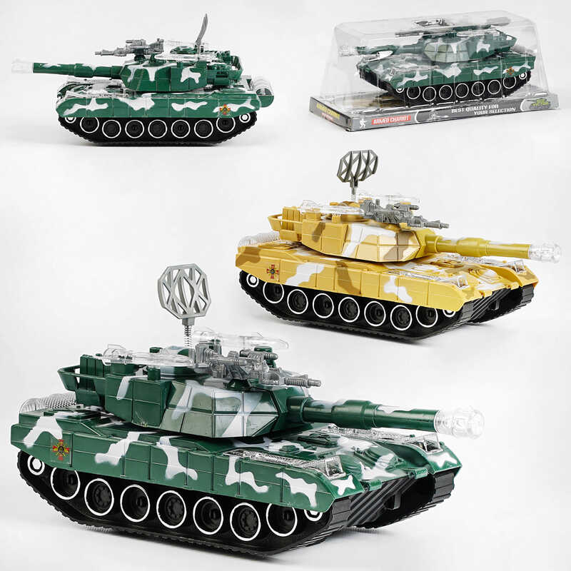 Танк M 1 A2-C 13 (36/2) “Armed Chariot“, інерція, тріскачка, рухомі елементи, в слюді