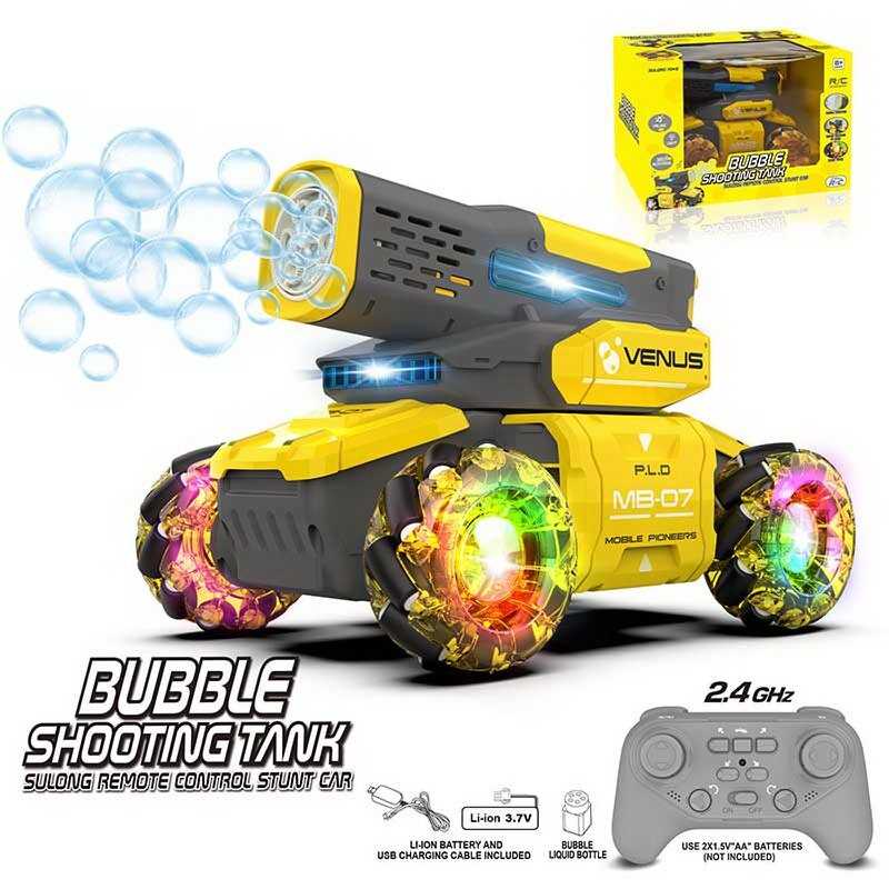 Танк на радіокеруванні SL 8015 A (18) стріляє бульбашками, обертання на 360°, звук, світло, ковзання, пульт 2,4 GHz, акум. 3.7V, USB-кабель, роликові колеса, тріскачка, в коробці Танк на радіокеруванні SL 8015 A (18) стріляє бульбашками, обертання на 360°, звук, світло, ковзання, пульт 2,4 GHz, акум. 3.7V, USB-кабель, роликові колеса, тріскачка, в коробці
