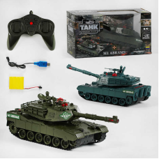 Танк “M1 Abrams” на радіокеруванні 41963 (18) 2 кольори, “TK Group“, гусеничний хід, світло, звук, акум. 4,8 V, пульт 2,4 G, в коробці