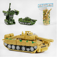 Танк-трансформер XY 778-3 E (240/2) 1шт у наборі, 2 кольори, трансформація, у пакеті