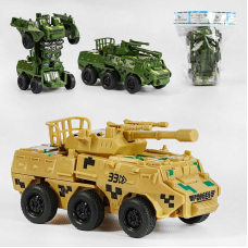 Танк-трансформер XY 778-5 E (240/2) 1шт, 2 кольори, трансформація при зіткненні, у пакеті