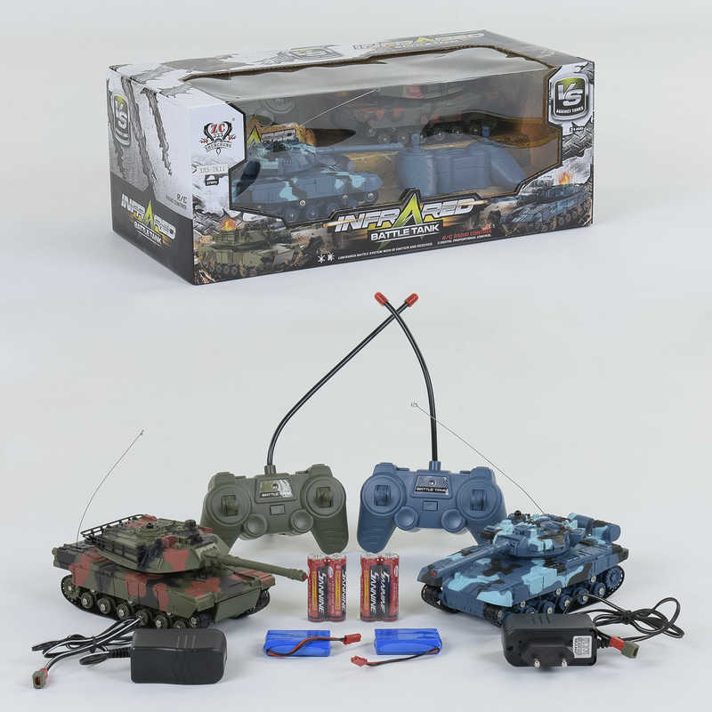 Танковий бій 333 - ТК 11 (24) радіоуправління, акумулятор 3.6V, світло, звук, в коробці Танковий бій 333 - ТК 11 (24) радіоуправління, акумулятор 3.6V, світло, звук, в коробці