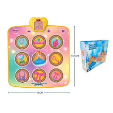 Танцювальний килимок 638-8 (24/2) озвучення англійською мовою, на батарейках, 84 х 72 см, музика, пісні, підсвічування, 5 рівнів гри, в коробці