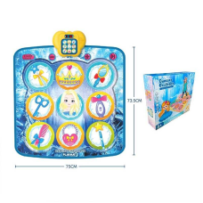 Танцювальний килимок 638-9 (24/2) озвучення англійською мовою, на батарейках, 84 х 72 см, музика, пісні, підсвічування, 5 рівнів гри, в коробці